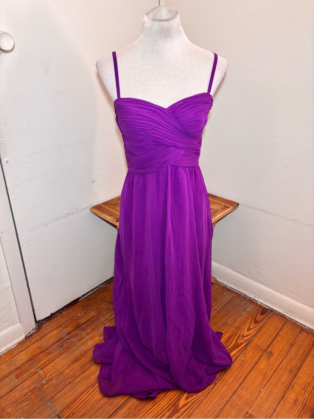 Lauren by Ralph Lauren Evening Ruched Bodice Maxi Dress